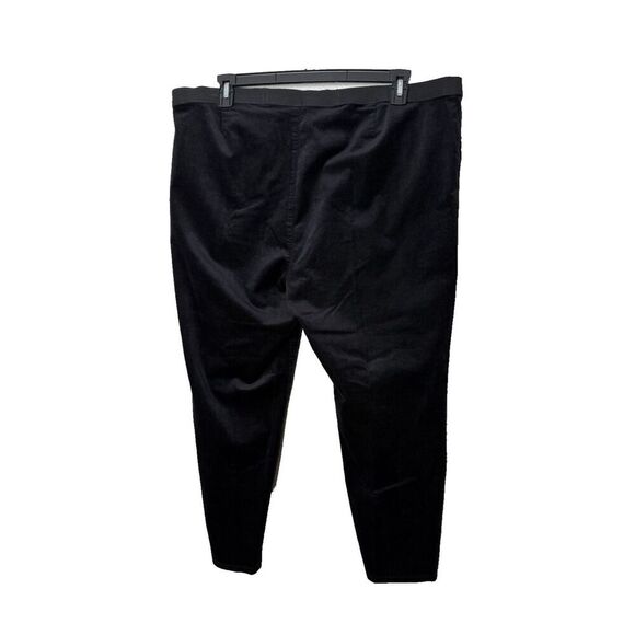 Eileen Fisher Organic Corduroy Jeggings Women's XL Black Stretch Skinny Ankle - Picture 2 of 9